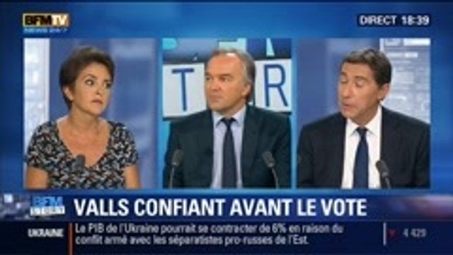 BFM Story: Vote de confiance: Manuel Valls s'est dit confiant - 15/09