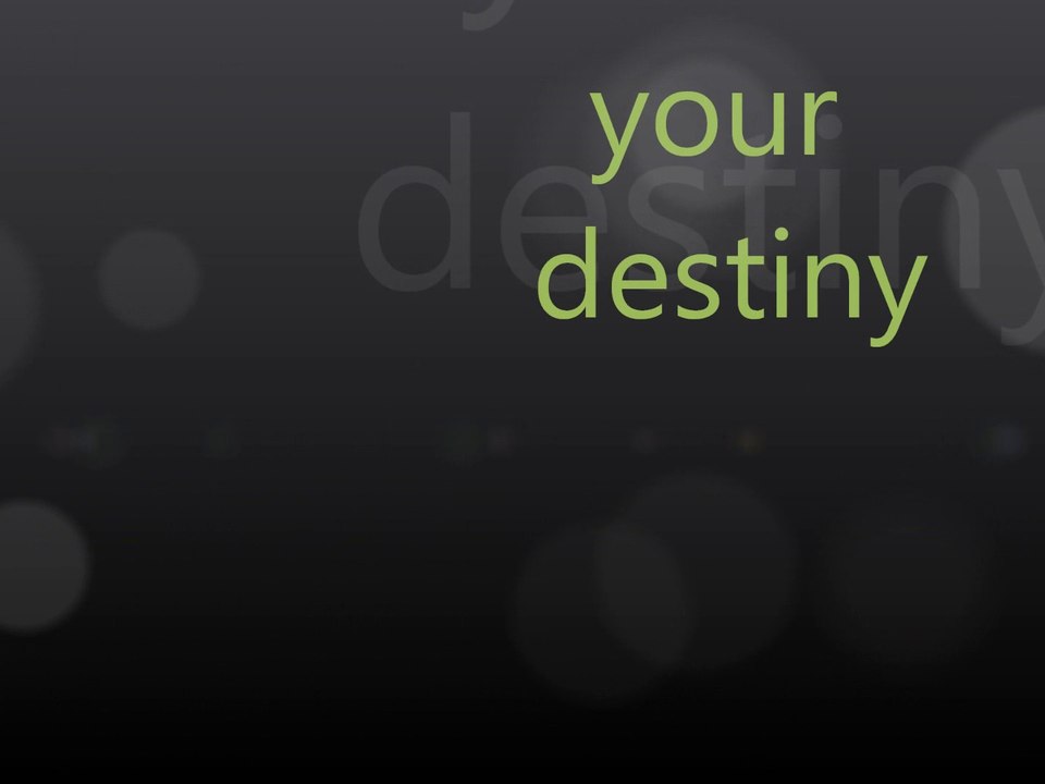 your destiny by the darkness
