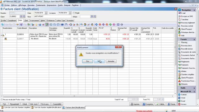 EBP Bâtiment 2014 : le suivi de chantier