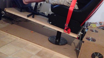 Simulateur 2DOF sur F1 2013 premiers essais