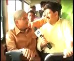 Old Man Badly Insults Shahbaz Sharif on His Face While Travelling in Metro Bus