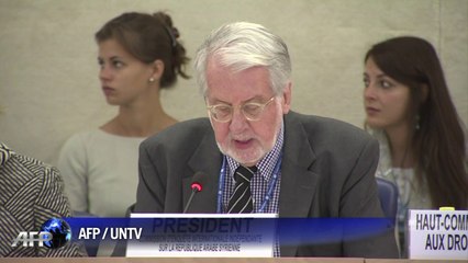 Syrie: la commission d'enquête à "bout de mots" devant les crimes