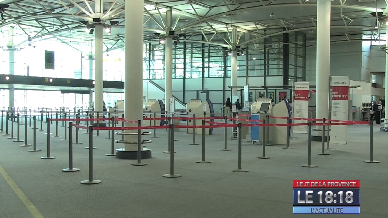 Marignane : l'aéroport Marseille-Provence déserté