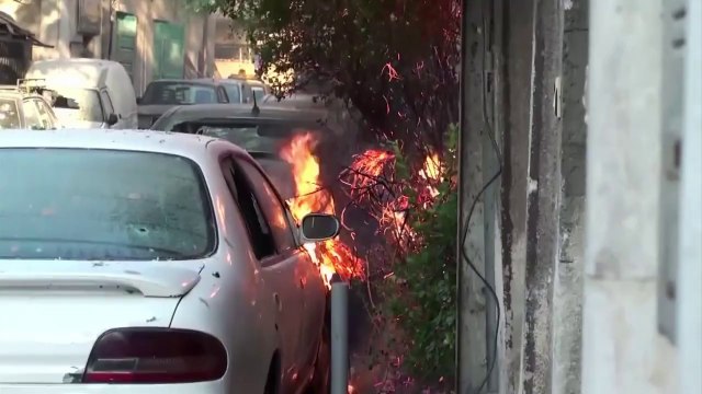 Syrian government militia pushes back rebels in Damascus