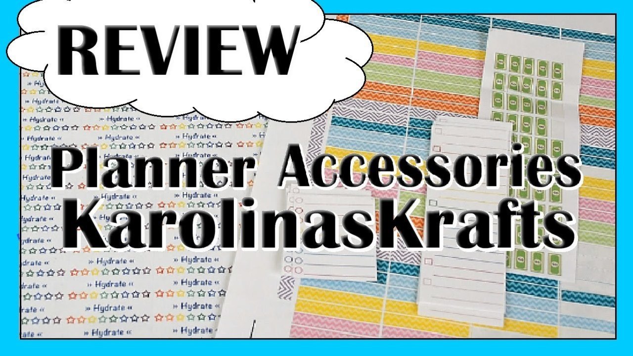 Review | Planner Accessories By KarolinasKrafts