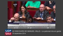 Manuel Valls met en garde le patronat contre la 
