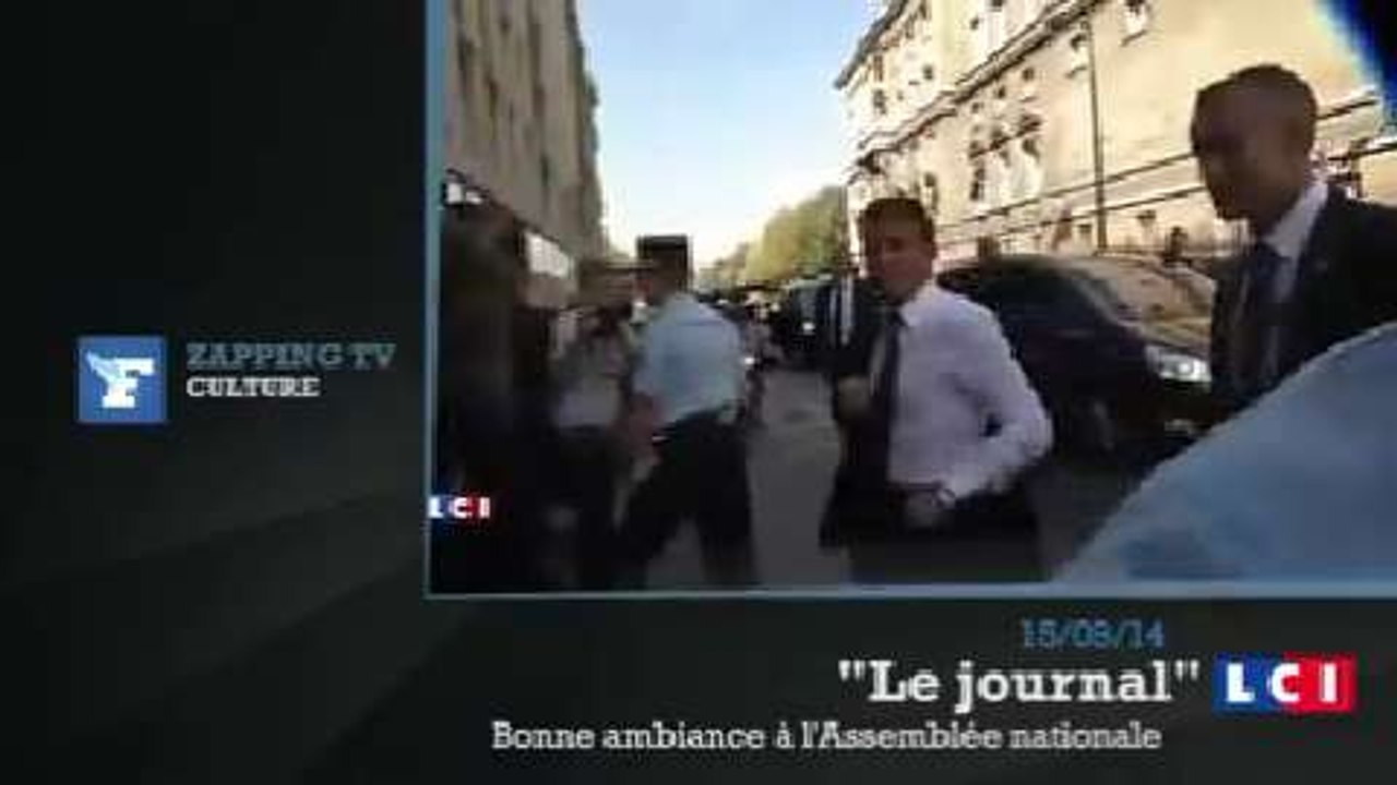 Zapping TV : un homme masqué perturbe l'arrivée de Manuel Valls à l'Assemblée