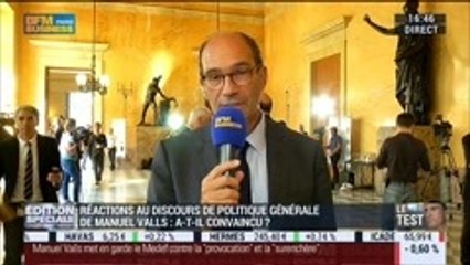 Discours de Manuel Valls: Les réactions d'Eric Woerth, Carlos da Silva, Philippe Marini, Frédéric Micheau, Jean-Paul Betbeze et Patrick Coquidé - 16/09 4/9