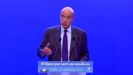 Conférence de presse d'Alain Juppé suite au discours du Premier ministre