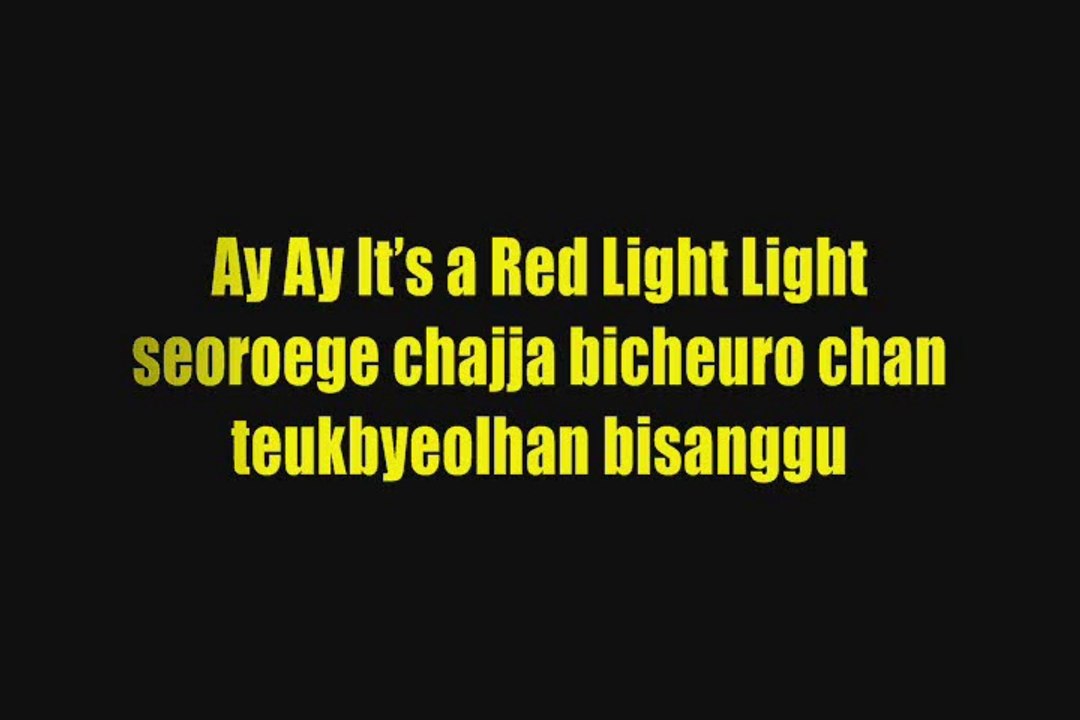 f(x) - RED LIGHT Lyrics (Colour Coded)