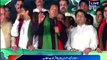 Islamabad - PTI Chief Imran Khan addresses the sit-in gathering