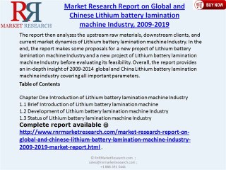 Global Lithium battery lamination machine Industry 2019