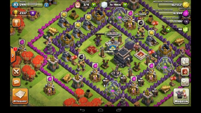 clash of clans FR CARNAGE attaque Full 55 Sorciers