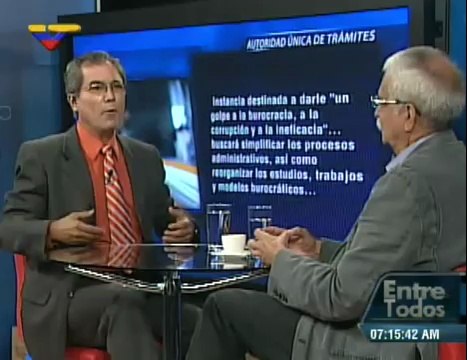 (Vídeo) Entre Todos con Luis Guillermo García del 16.09.2014 (6/7)