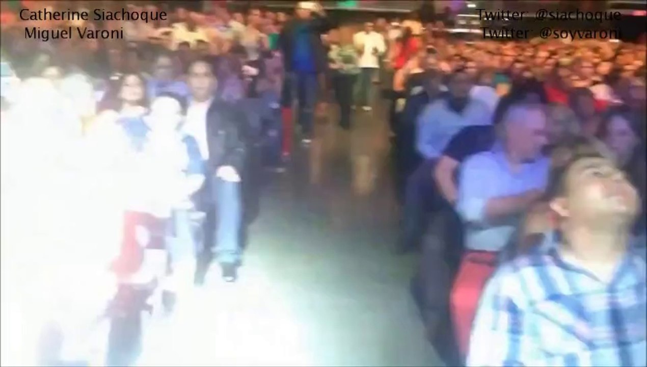 Cathy Siachoque y Miguel Varoni concierto Gilberto Santa Rosa y M. Antonio Solís