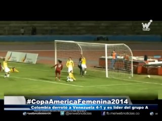 Selección Colombia femenina goleó a Venezuela y es líder del grupo A