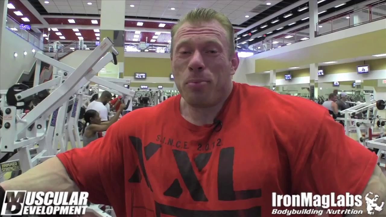 Dennis Wolf trains back at the LVAC, just 2 weeks out from the 2014 Mr. Olympia