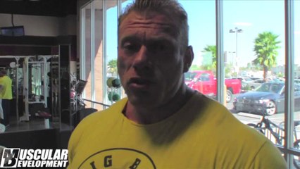 Dennis Wolf Arm Training Part 1 - Mr. Olympia 2014