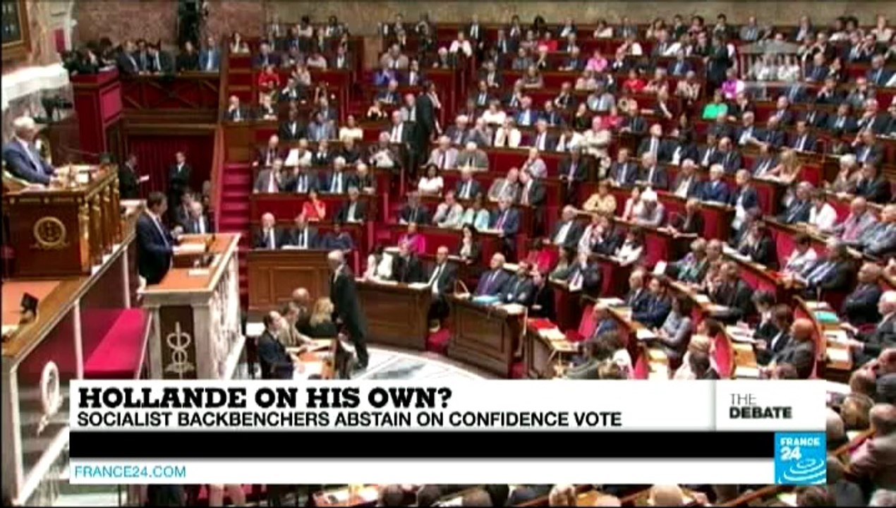 Hollande on his own? Socialist backbenchers abstain on confidence vote