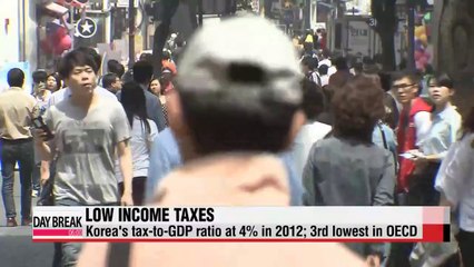 Télécharger la video: Korea's tax-to-GDP level is third lowest in OECD