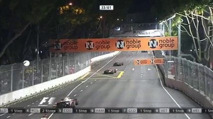 Ted Kravitz Reports Retirement of Mark Webber - 2008 Singapore Grand Prix