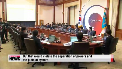 President Park puts foot down on ferry probe bill