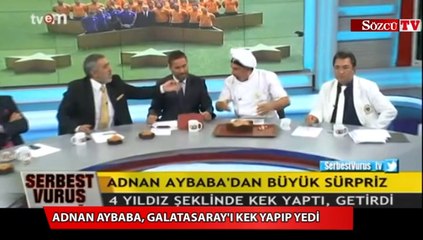 Galatasaray'ı kek yapıp yedi