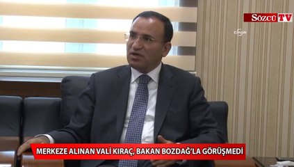 Merkeze alınan Vali Kıraç, Bakan Bozdağ’la görüşmedi