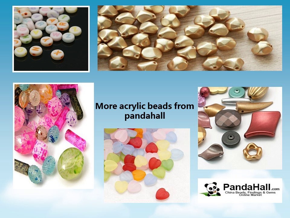 how to make beaded bracelets with acrylic beads