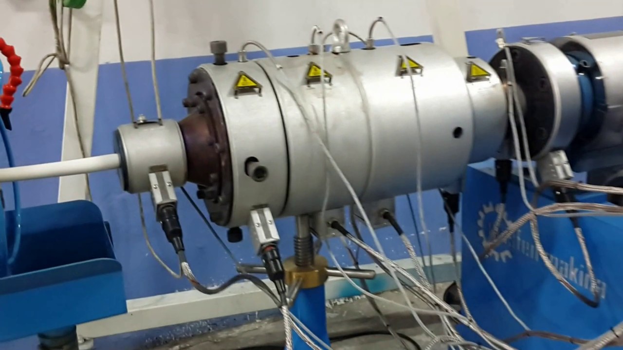 Plastik Boru Makinası Makinaları Masfen Ekstruder Extruder Çekici Pipe Machinery Kalibre