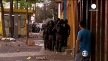 درگیری پلیس برزیل با بی خانمان ها در سائوپائلو