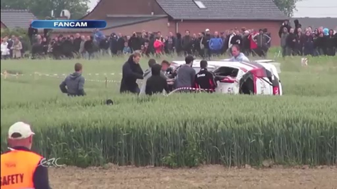 FIA ERC GEKO Ypres Rally 2014 - Crash Pospíšilík - Vyoral