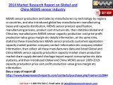 2014 Market Research Report on Global and China MEMS sensor Industry