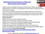 Global & Chinese Current Sensor Industry Analysis, Trends, and Forecast Report 2014