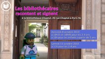 [8 et 11 octobre 2014] bibliothèque Chaptal (Paris 9e) : Les bibliothécaires racontent et signent