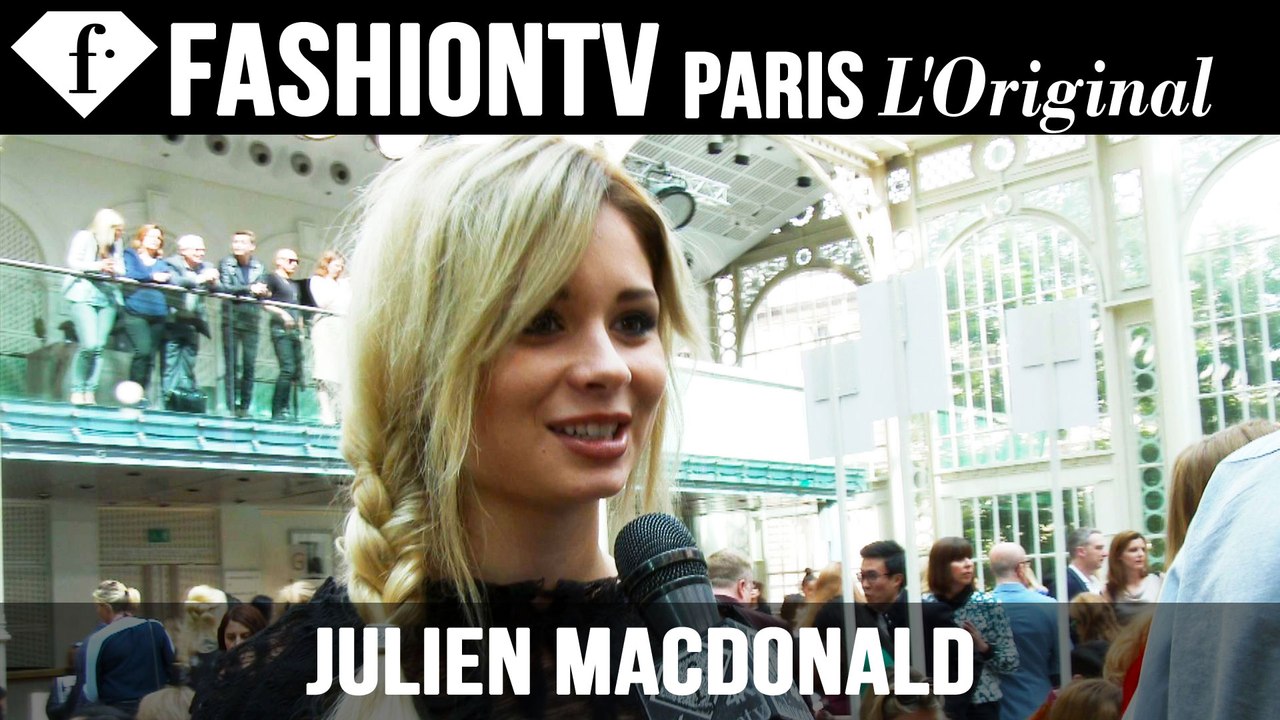 Julien Macdonald Spring/Summer 2015 Front Row ft Elarica Gallacher | London Fashion Week | FashionTV