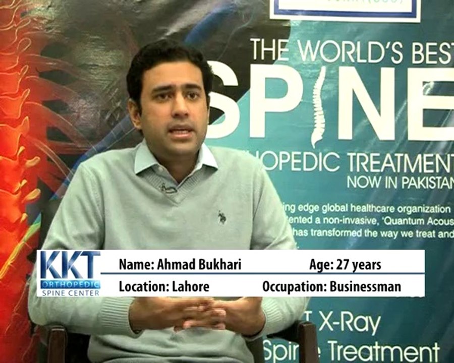 KKT finally made Mr. Ahmad Bukhari pain free from Back Pain, Headaches and Leg Pain