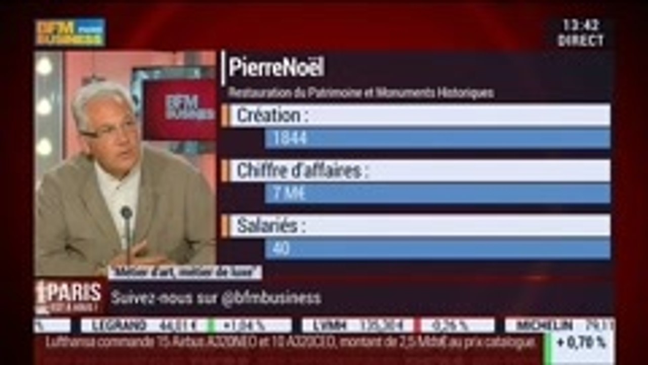 Métiers d'art, Métiers de luxe: La société Pierrenoël, dans Paris est à vous – 17/09