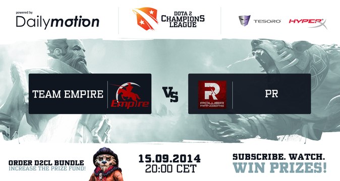Team Empire vs Power Rangers Game 2 - Dota 2 Champions League @TobiWanDOTA