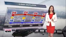 Autumn showers down south, sunny skies elsewhere