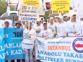 Memurlar bordro yaktı!