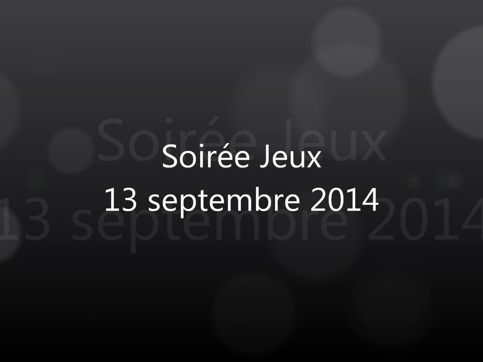 AEP Châteaurenaud - Soirée Jeux 13 septembre 2014