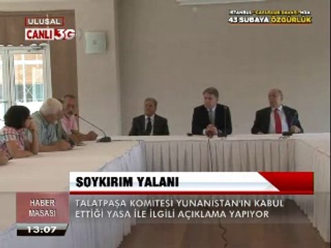 Talatpaşa komitesi'nden soykırım yalanı açıklaması. 16.9.2014. Çrş.