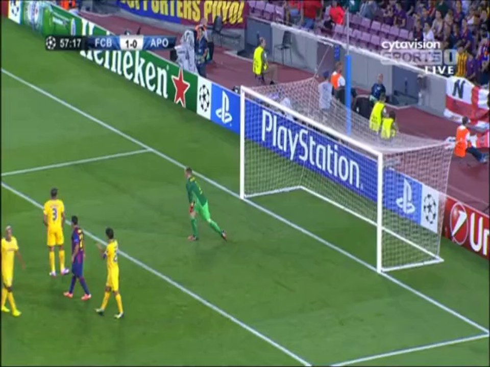 Μπαρτσελόνα-ΑΠΟΕΛ Φάση ΑΠΟΕΛ στο 58'