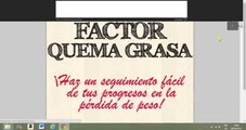 Bajar de peso rapido con factor quema grasa perder peso rapidamente