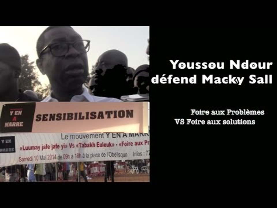 Youssou Ndour défend Macky Sall (Foire aux Problèmes VS Foire aux solutions)