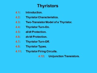 Thyristor Fundamentals: Lecture 2 🔧