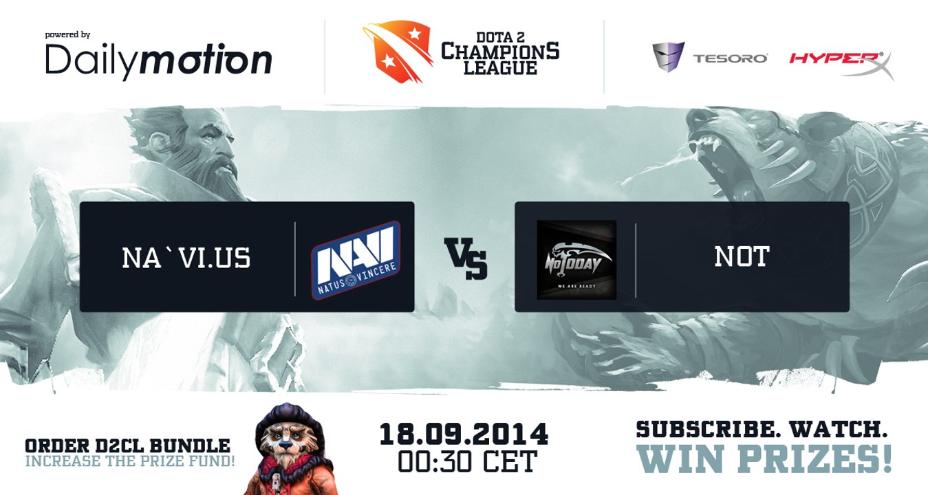 Na'Vi.US vs NoT Game 1 - Dota 2 Champions League @DotaCapitalist & @NahazDota
