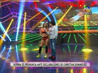 Korina responde a las declaraciones de Christian Domínguez