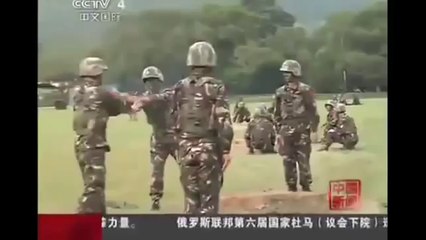 Entrainement à la grenade dans l'armée chinoise
